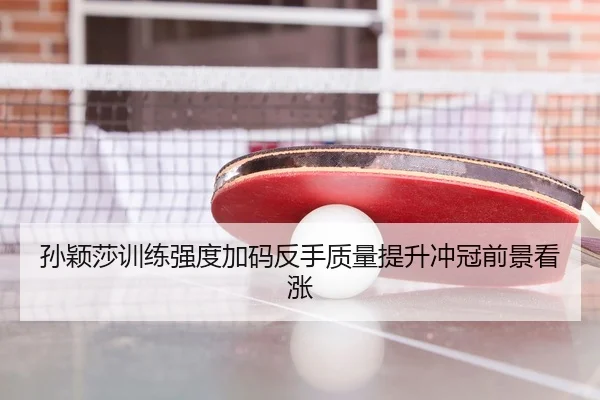 孙颖莎训练强度加码反手质量提升冲冠前景看涨